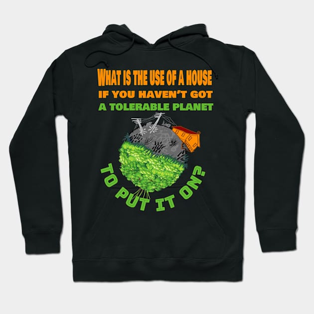 What is the use of a house if you have'nt got a tolerable planet Hoodie by Fox1999